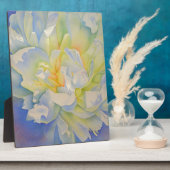 Morning Glow | Aquarellmalerei mit weißer Pfirsich Fotoplatte (Seite)