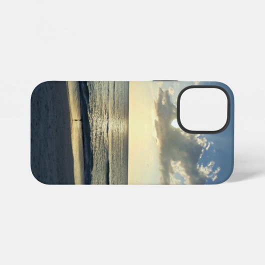 Morning Glow by the Shore iPhone Hülle (Rückseite (Horizontal))