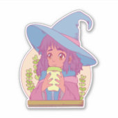 Morning Hexe Aufkleber (Vorderseite)