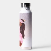 Morning Imitats Glitzer Girl Black Trinkflasche (Links)