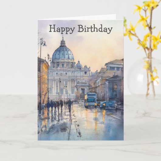 Morning in Rome Karte (Gelbe Blume)