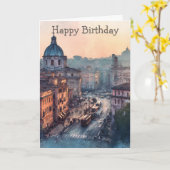 Morning in Rome Karte (Gelbe Blume)