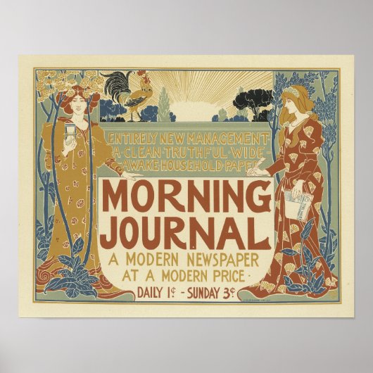 Morning Journal A Modern Newspaper Poster (Vorne)