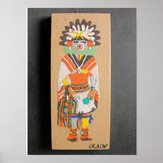 "Morning" Kachina Sandmalerei Poster