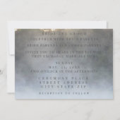 Morning Lake Mist Wedite Einladung (Rückseite)