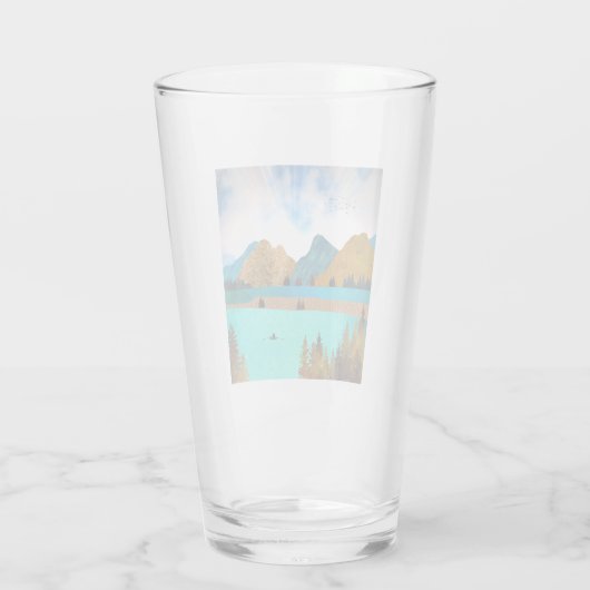 Morning Lake Rower Glas (Rückseite)