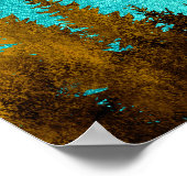 Morning Lake Rower Poster (Ecke)