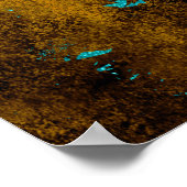 Morning Lake Rower Poster (Ecke)