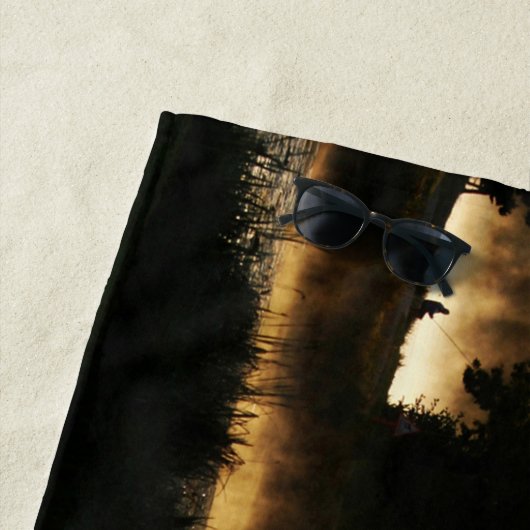 Morning Lake Scene btcna Strandtuch (Beispiel)