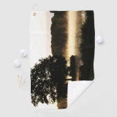 Morning Lake Scene Gene Golfhandtuch (Insitu)
