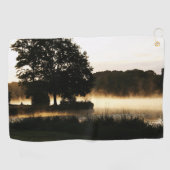 Morning Lake Scene Gene Golfhandtuch (Horizontal)