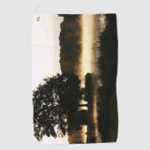 Morning Lake Scene Gene Golfhandtuch (Vorderseite)