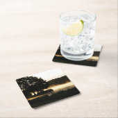 Morning Lake Scene Küste Rechteckiger Pappuntersetzer (Vor Ort)