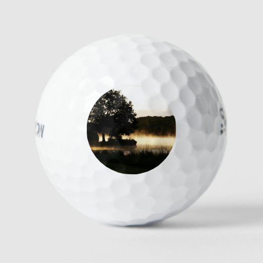 Morning Lake Scene ssf gbcna Golfball (Vorderseite)