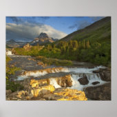 Morning light grüßt die Swiftcurrent Falls im Poster (Vorne)