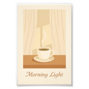 Morning Light Kaffee Poster