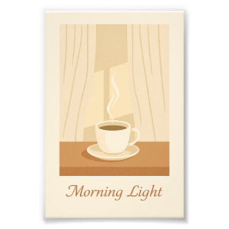 Morning Light Kaffee Poster