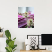Morning Light Lila Passion Blume Poster (Heimbüro)