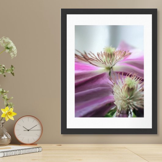 Morning Light Lila Passion Blume Poster