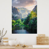 Morning Light Through the Canyon Poster (Küche)
