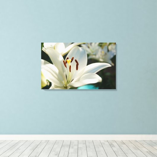 Morning Lily Leinwanddruck (Insitu (Holzboden))