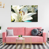 Morning Lily Leinwanddruck (Insitu (Wohnzimmer))