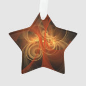 Morning Magic Abstrakt Art Acrylic Star Ornament (Rückseite)