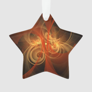 Morning Magic Abstrakt Art Acrylic Star Ornament