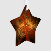 Morning Magic Abstrakt Art Acrylic Star Ornament (Vorderseite)