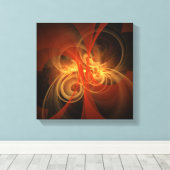 Morning Magic Abstrakt Art Black and White Leinwanddruck (Insitu (Holzboden))