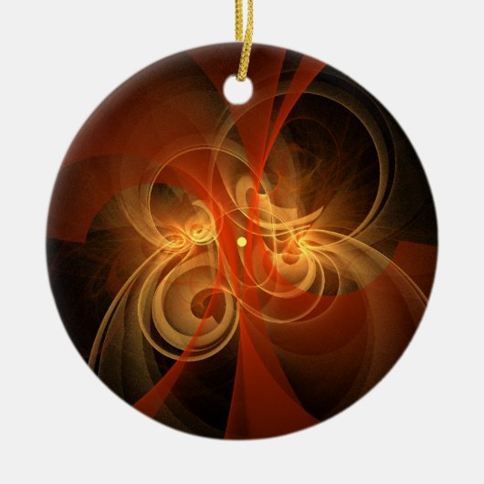 Morning Magic Abstrakt Art Circle Ornament (Vorne)