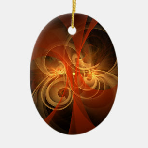 Morning Magic Abstrakt Art Oval Jazz Keramik Ornament