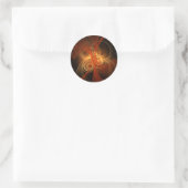Morning Magic Abstrakt Art Round Sticker (Tasche)