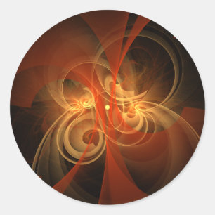Morning Magic Abstrakt Art Round Sticker