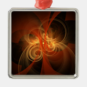 Morning Magic Abstrakt Art Square Ornament Aus Metall
