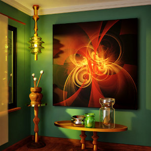 Morning Magic Abstrakt Art Wrapped Canvas Print Leinwanddruck