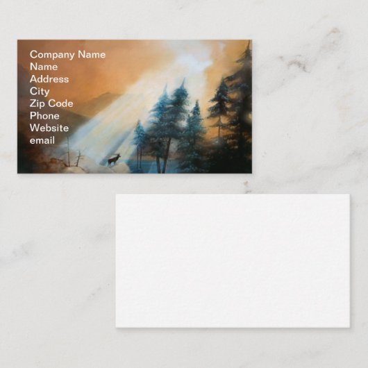 Morning Majesty Visitenkarte (Vorne/Hinten)