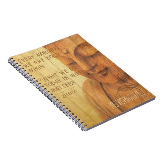 Morning Mantra Daily Affirmation Buddha Zitat Notizblock (Rechte Seite)