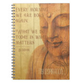 Morning Mantra Daily Affirmation Buddha Zitat Notizblock (Vorderseite)