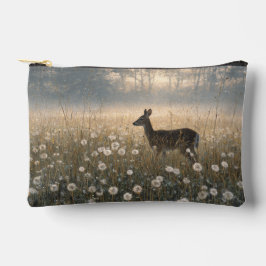 Morning Meadow Deer Silhouette Pouch Zubehörtasche
