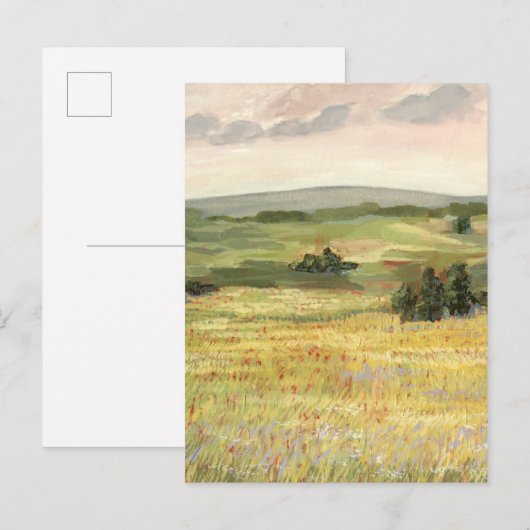 Morning Meadow Postkarte (Vorne/Hinten)