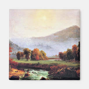 Morning Mist Aufstieg in New Hampshire Magnet