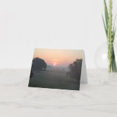 Morning Mist Feiertagskarte (Vorderseite)