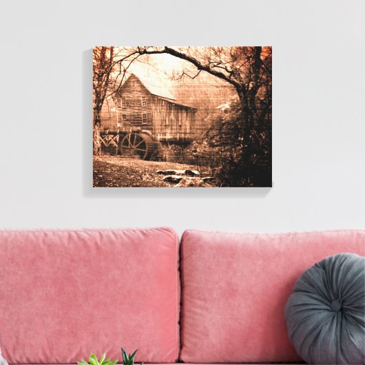 Morning Mist Leinwanddruck (Insitu (Wohnzimmer))