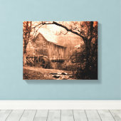 Morning Mist Leinwanddruck (Insitu (Holzboden))