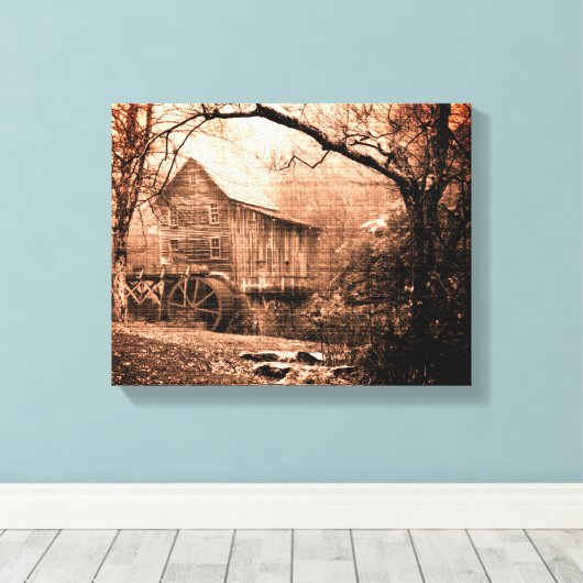 Morning Mist Leinwanddruck (Insitu (Holzboden))