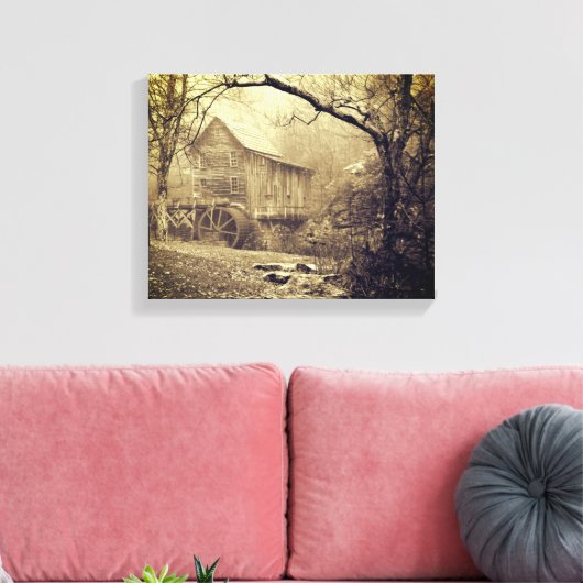 Morning Mist Leinwanddruck (Insitu (Wohnzimmer))