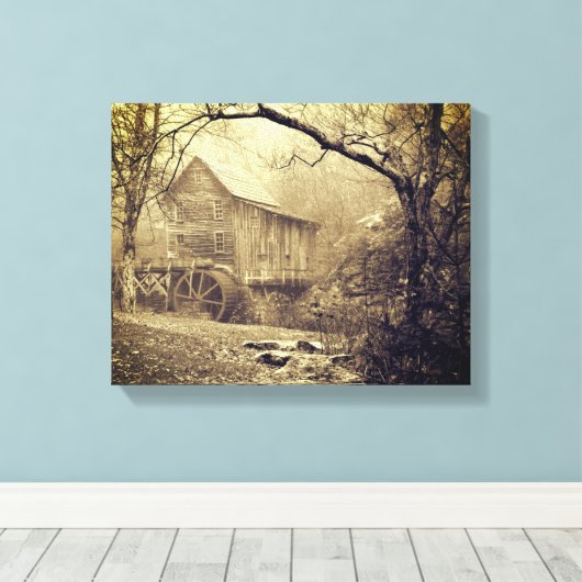 Morning Mist Leinwanddruck (Insitu (Holzboden))