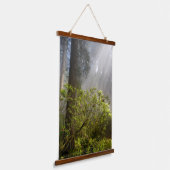 Morning Mist on Rhododendron Wandteppich Mit Holzrahmen (Gewinkelt)