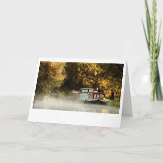 Morning Mist On The Grand Union Canal (4496) Karte